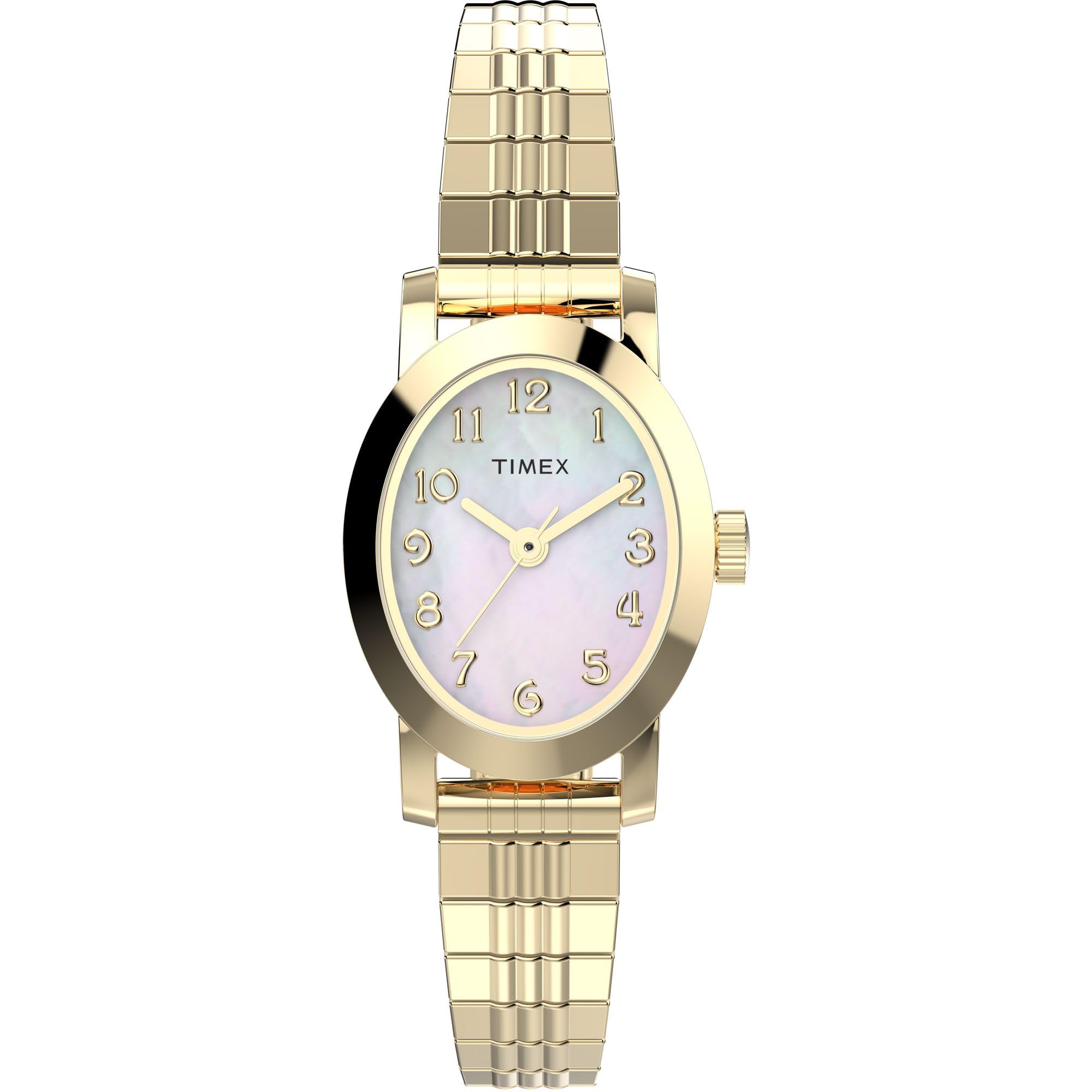 Timex Women s Cavatina 18mm Watch - Gold Tone Extended Band Mother of Pearl Dial Gold Tone Case, Gold, Classic
Timex Women s Cavatina 18mm Watch - Gold Tone Extended Band Mother of Pearl Dial Gold Tone Case, Gold, Classic