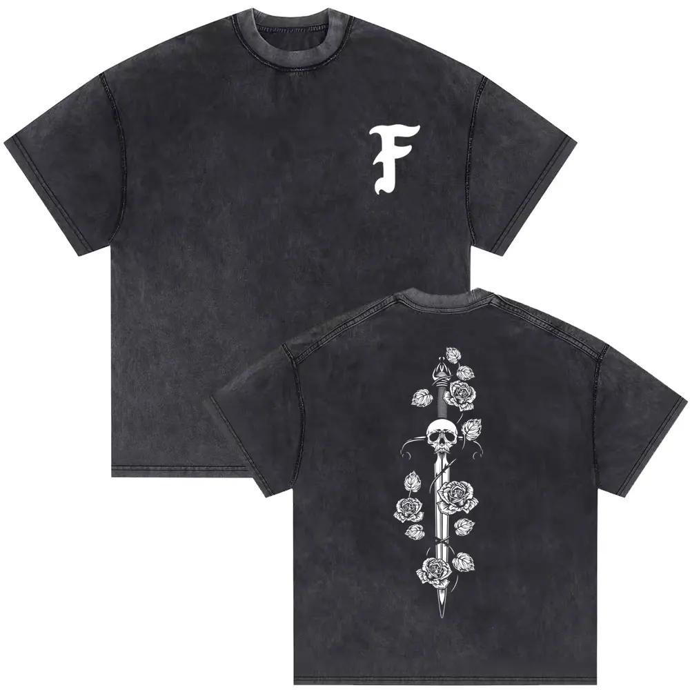 Skeleton pattern Forward observation group pattern T-shirt water wash vintage casual loose short sleeve for men and women 3XL
Skeleton pattern Forward observation group pattern T-shirt water wash vintage casual loose short sleeve for men and women 3XL