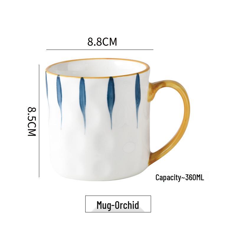Retro Japanese Ceramic Mug with Lid, High-Temp Resistant, Large Capacity, Ideal Gift for Couples 301-400ml
Retro Japanese Ceramic Mug with Lid, High-Temp Resistant, Large Capacity, Ideal Gift for Couples 301-400ml