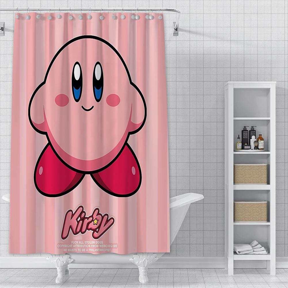 Cute Kirbys Shower Curtain Waterproof Polyester Fabric Paint Colorful Bath Curtains Home Bathroom Decor Curtain With Hook W60H190(CM)-1 Pcs
Cute Kirbys Shower Curtain Waterproof Polyester Fabric Paint Colorful Bath Curtains Home Bathroom Decor Curtain With Hook W60H190(CM)-1 Pcs