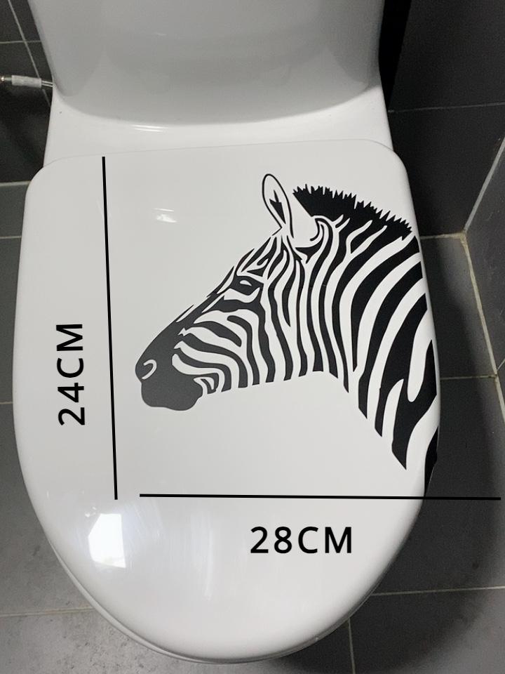 Zebra Stripes Zebra Head Toilet Stickers Waterproof Toilet Cover Waterproof Decals Bathroom Decoration WC Toilet Lid Stickers
Zebra Stripes Zebra Head Toilet Stickers Waterproof Toilet Cover Waterproof Decals Bathroom Decoration WC Toilet Lid Stickers