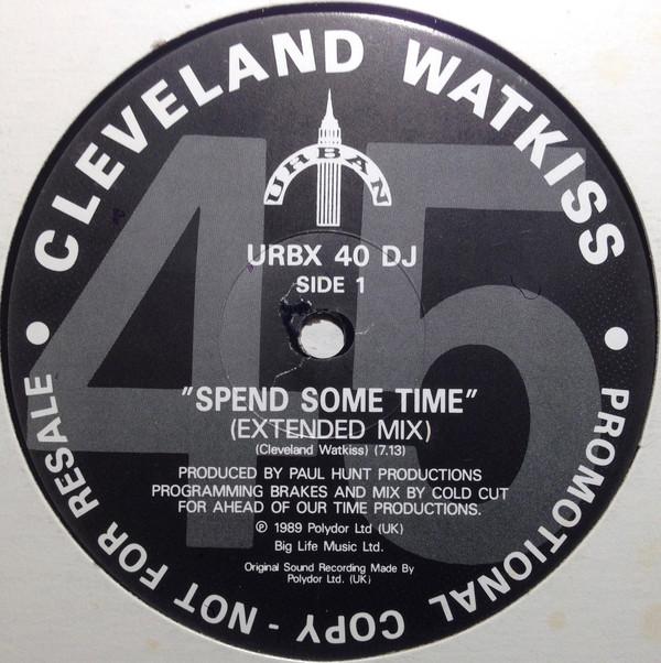 12inch Record CLEVELAND WATKISS - Spend Some Time URBX40DJ Urban 1989 UK Dance & Electronica Used
12inch Record CLEVELAND WATKISS - Spend Some Time URBX40DJ Urban 1989 UK Dance & Electronica Used