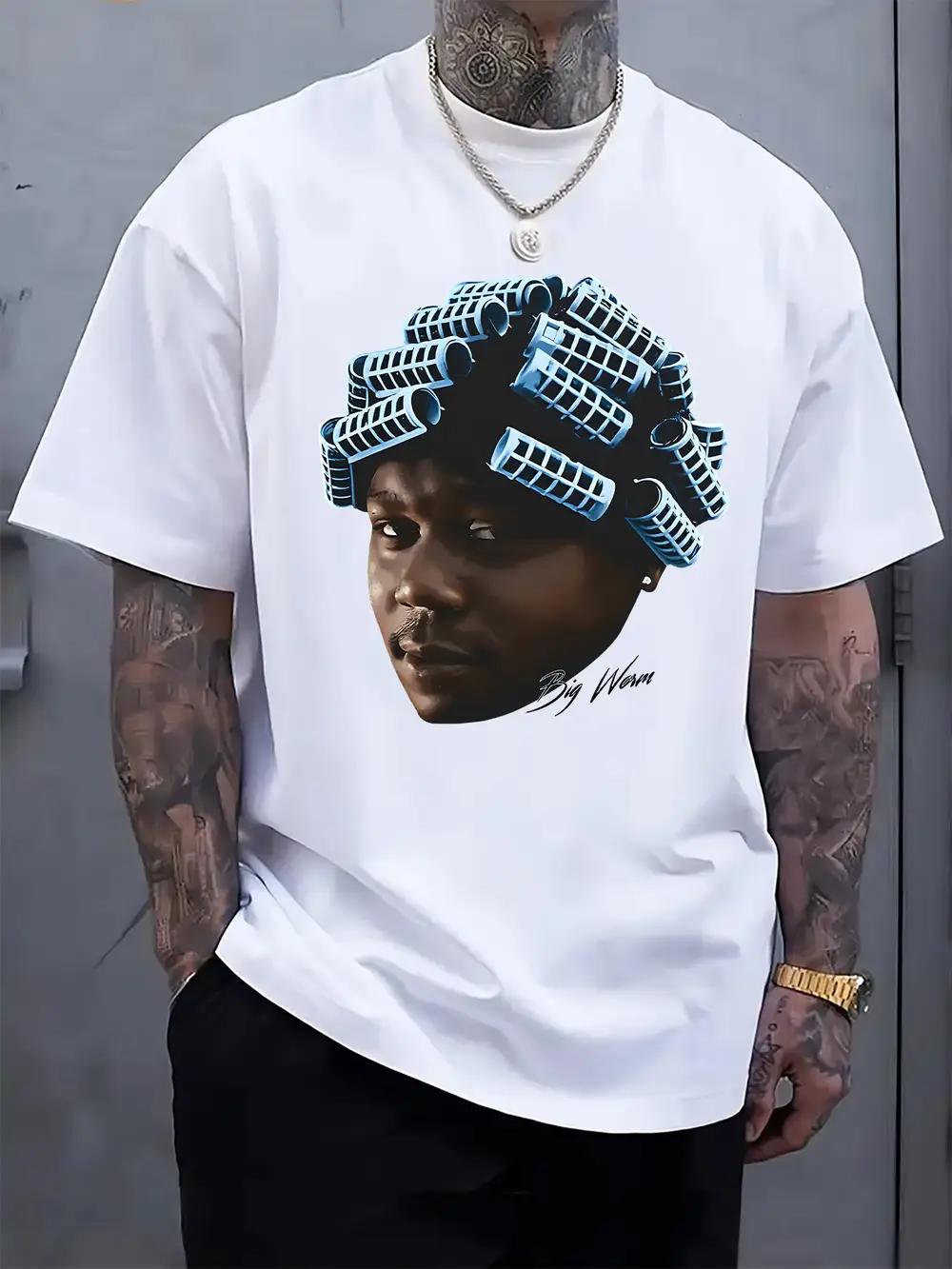 Big Worm Graphic Print Short Sleeve T-shirt - Black Regular Fit Casual Summer Tee with Urban Streetwear Design XL
Big Worm Graphic Print Short Sleeve T-shirt - Black Regular Fit Casual Summer Tee with Urban Streetwear Design XL