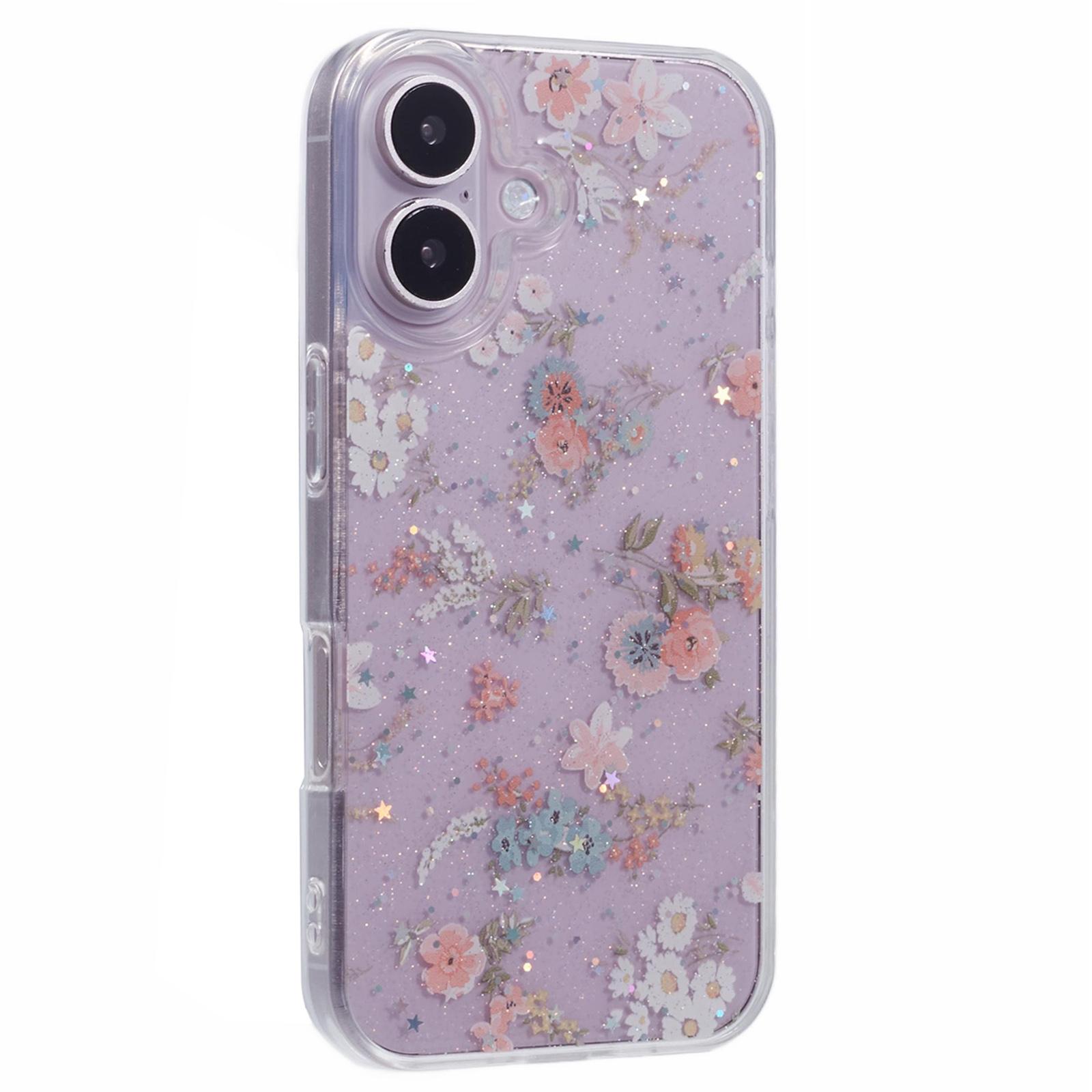 For iPhone 16 Plus Case Glitter Flower Epoxy Shockproof Phone Cover Style A
For iPhone 16 Plus Case Glitter Flower Epoxy Shockproof Phone Cover Style A