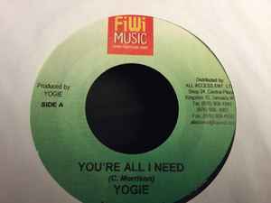 7inch Record YOGIE - You re All I Need / Brawta (Version NONE FiWi Music Jamaica Reggae, Ska & Dub Used
7inch Record YOGIE - You re All I Need / Brawta (Version NONE FiWi Music Jamaica Reggae, Ska & Dub Used