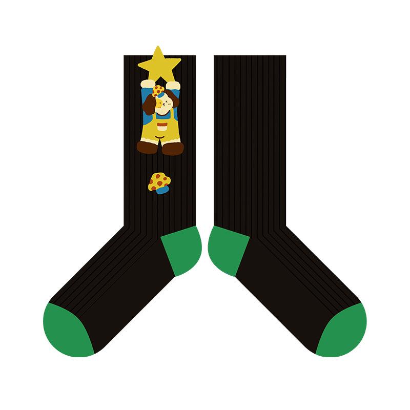 Winter and Autumn Puppy Cartoon Illustration Children s Fashion Retro Checkered Star Mid-calf Socks Made of Cotton 1 pair
Winter and Autumn Puppy Cartoon Illustration Children s Fashion Retro Checkered Star Mid-calf Socks Made of Cotton 1 pair