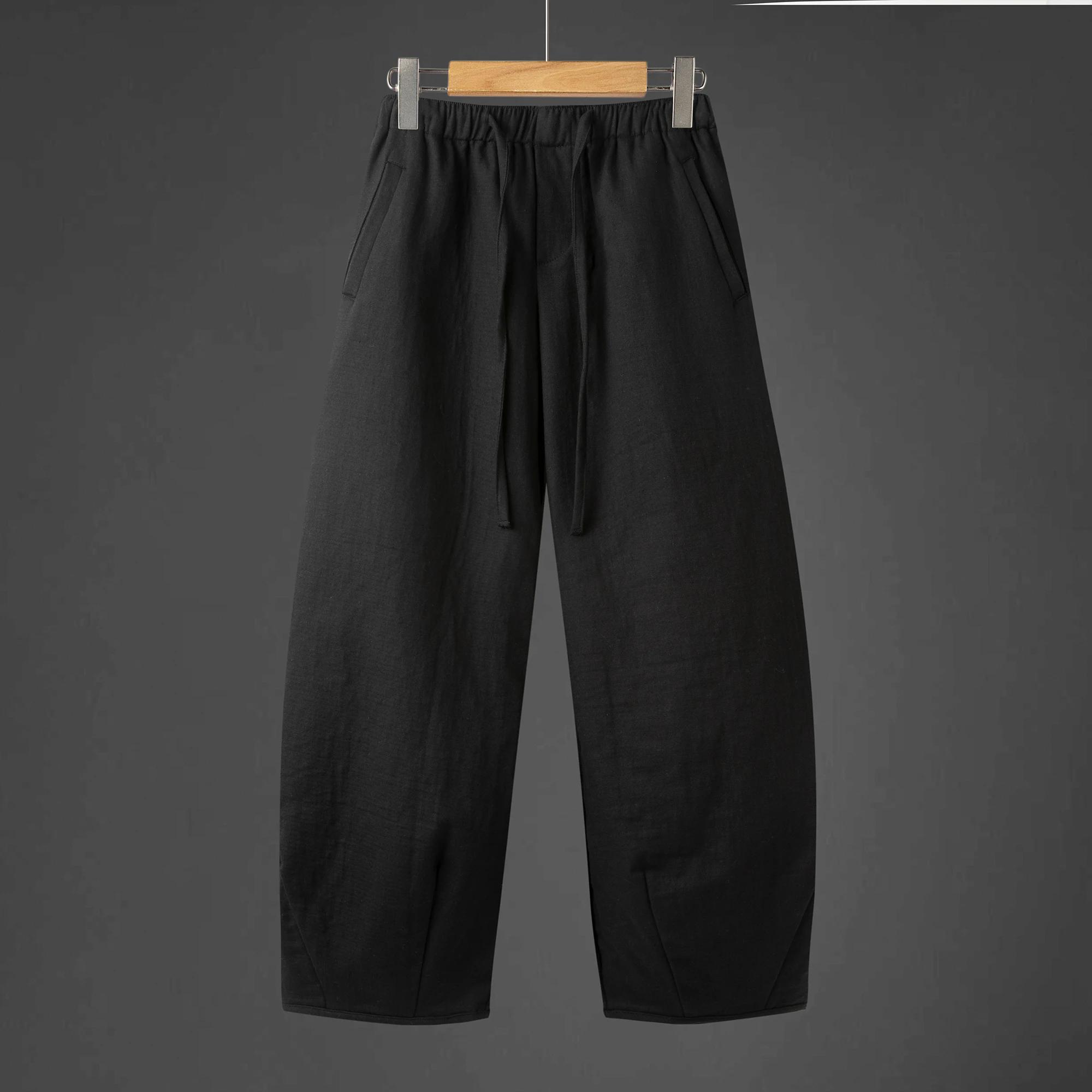 Мужские повседневные хлопково-льняные брюки Мужские однотонные брюки с широкими штанинами Мужские шаровары в китайском стиле Осенние мужские брюки-нож L чёрный
Мужские повседневные хлопково-льняные брюки Мужские однотонные брюки с широкими штанинами Мужские шаровары в китайском стиле Осенние мужские брюки-нож L чёрный