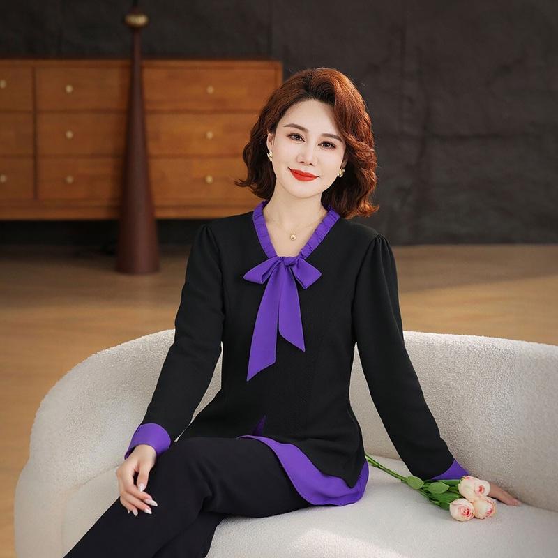 2026 Spring Chic Bow Design Mid-Length Blouse XL (100-110 jin) чорний
2026 Spring Chic Bow Design Mid-Length Blouse XL (100-110 jin) чорний