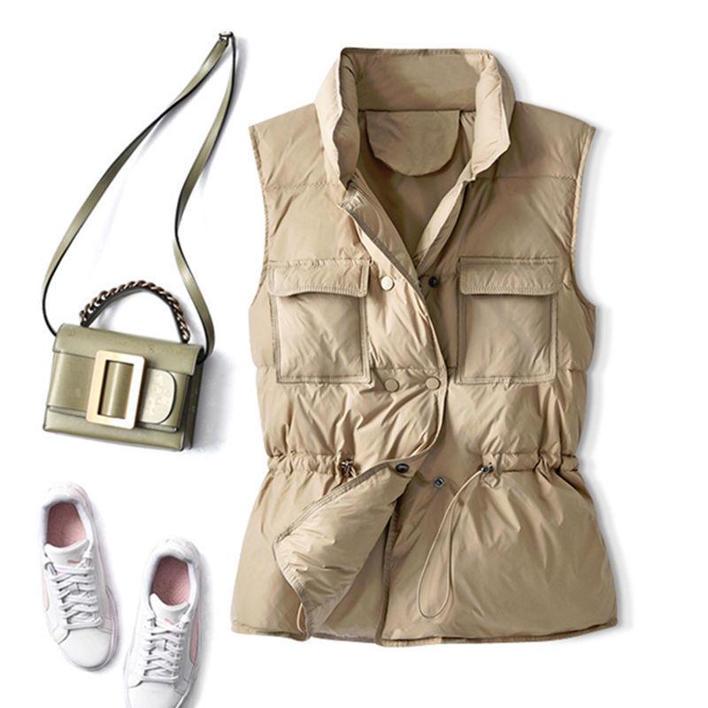 Женский приталенный пуховый жилет в корейском стиле со стойкой, коллекция 2025 - Универсальный без рукавов с карманами L (125-150 jin)
Женский приталенный пуховый жилет в корейском стиле со стойкой, коллекция 2025 - Универсальный без рукавов с карманами L (125-150 jin)