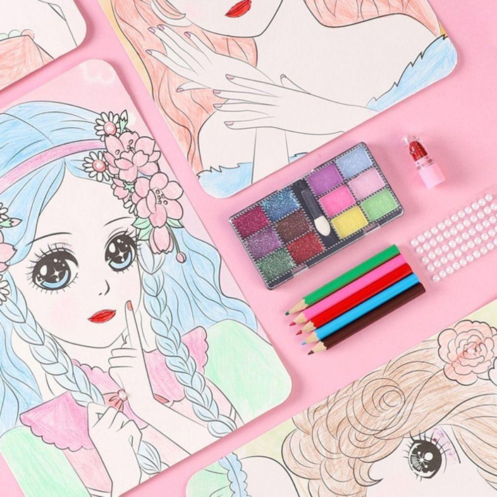 Makeup Toys Doodle Cosmetic Toys Makeup Painting Set DIY Graffiti Drawing Toys Makeup Painting Toy B
Makeup Toys Doodle Cosmetic Toys Makeup Painting Set DIY Graffiti Drawing Toys Makeup Painting Toy B