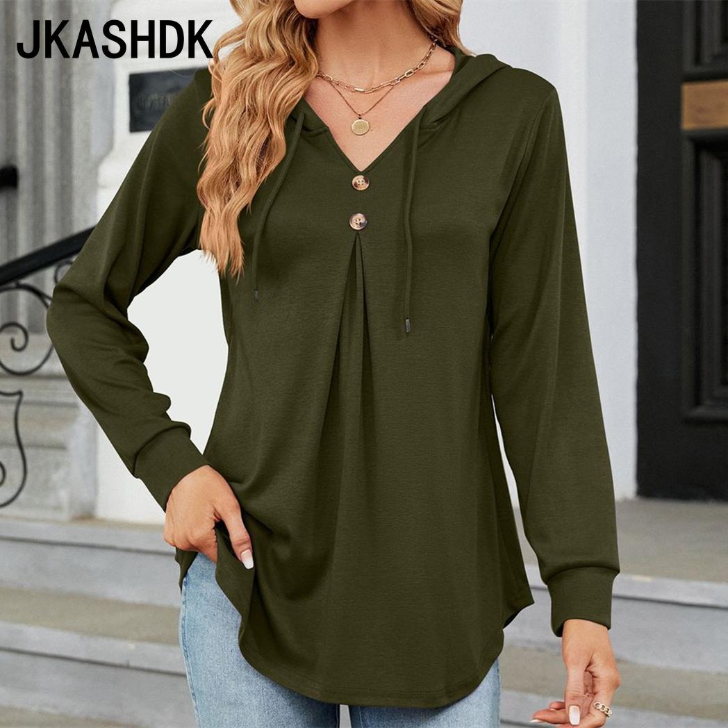JKASHDK женские модные летние весенние повседневные однотонные свободные блузки и рубашки с длинными рукавами и v-образным вырезом с принтом S чёрный
JKASHDK женские модные летние весенние повседневные однотонные свободные блузки и рубашки с длинными рукавами и v-образным вырезом с принтом S чёрный