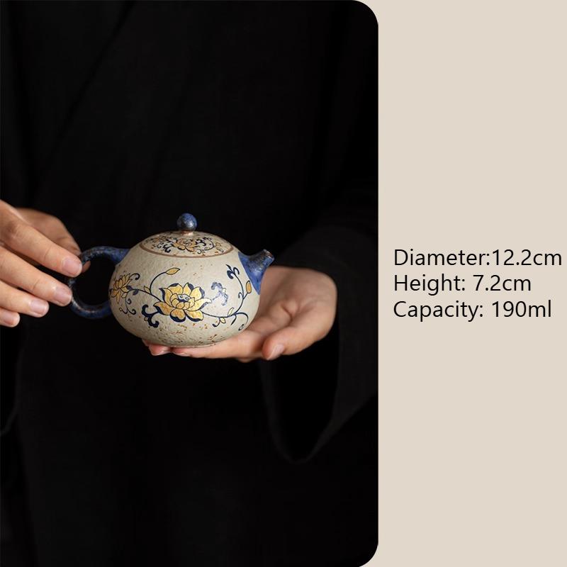 190ml Chinese Blue and White Western Style Teapot Household Ceramic Kung Fu Tea Set Single Filter Teapot Tea Set Accessories
190ml Chinese Blue and White Western Style Teapot Household Ceramic Kung Fu Tea Set Single Filter Teapot Tea Set Accessories