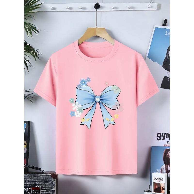 European sizes Summer Short-Sleeve T-Shirts - Korean Style Round Neck Blouse, Casual Top with Short Sleeves, Breathable for & Casual Attire, 164cm рожевий
European sizes Summer Short-Sleeve T-Shirts - Korean Style Round Neck Blouse, Casual Top with Short Sleeves, Breathable for & Casual Attire, 164cm рожевий