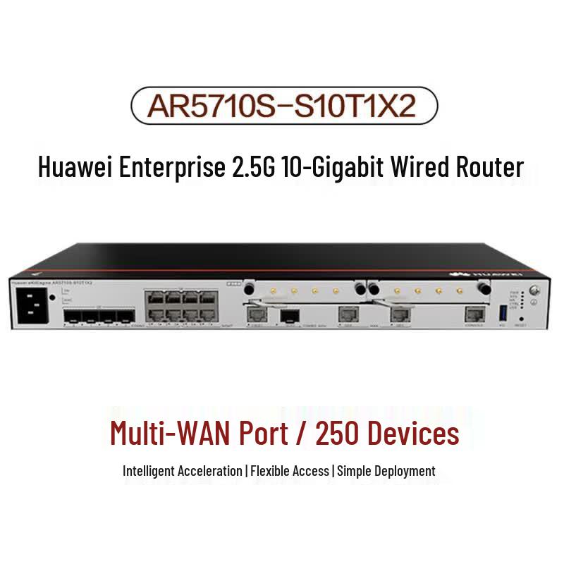 Huawei AR5710S-S10T1X2 Enterprise 10-Gigabit Router
Huawei AR5710S-S10T1X2 Enterprise 10-Gigabit Router