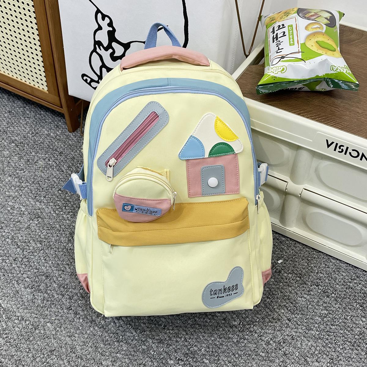 Школьный рюкзак новый контрастный цвет универсальный рюкзак легкий большая вместимость студенческий школьный рюкзак милая сумка через плечо в стиле инс повседневный рюкзак жёлтый
Школьный рюкзак новый контрастный цвет универсальный рюкзак легкий большая вместимость студенческий школьный рюкзак милая сумка через плечо в стиле инс повседневный рюкзак жёлтый