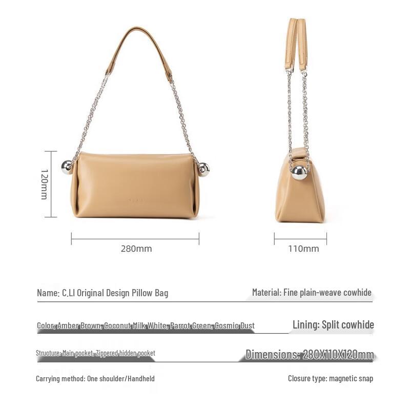 C.LI Light Luxury Leather Tote Bag
C.LI Light Luxury Leather Tote Bag