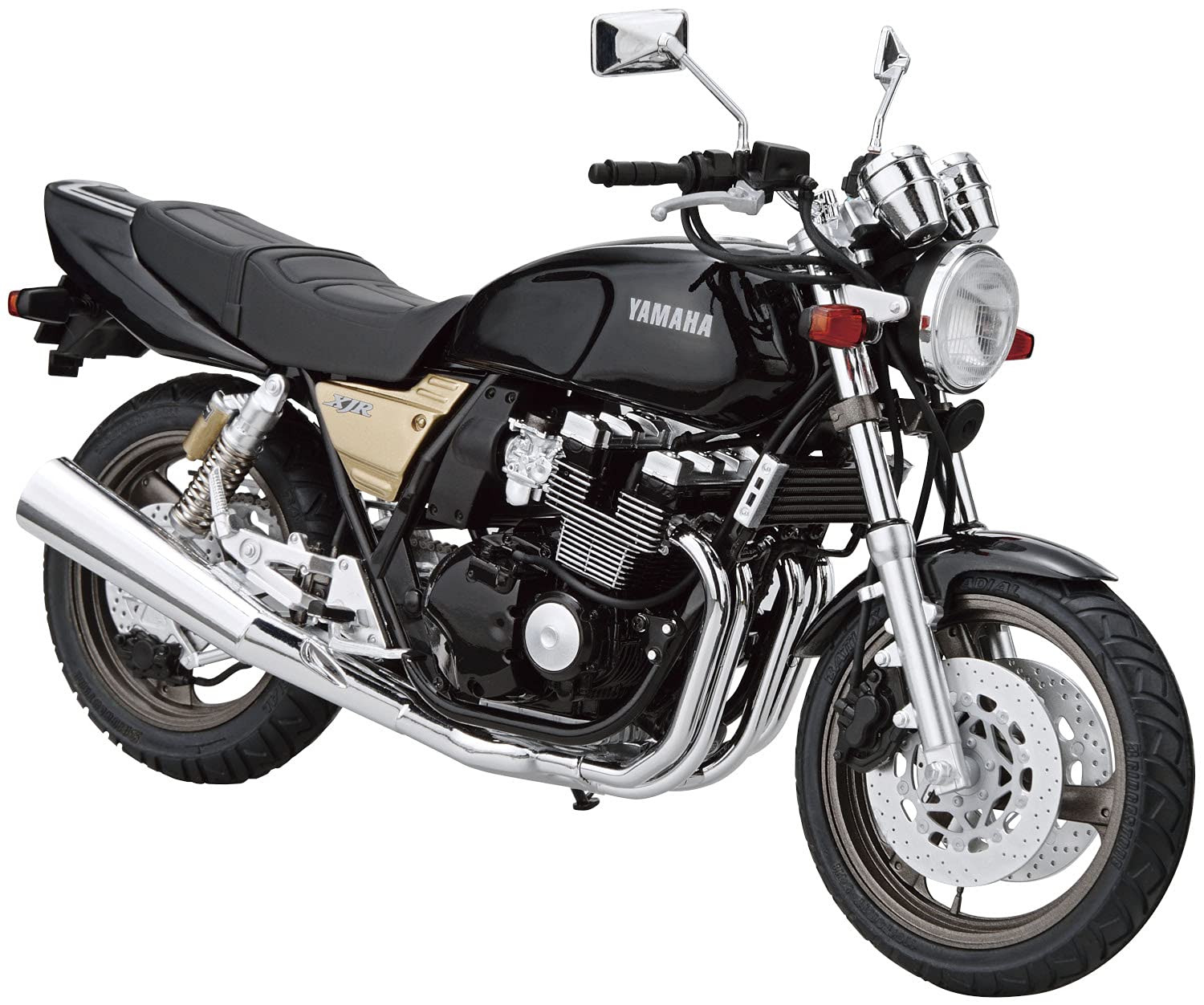 Aoshima Bunka Kyozaisha The Bike Series Yamaha 4HM XJR400 1993 года, пластиковая модель 1/12 № 11 чёрный
Aoshima Bunka Kyozaisha The Bike Series Yamaha 4HM XJR400 1993 года, пластиковая модель 1/12 № 11 чёрный