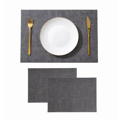 Leeflala Stylish and Convenient Placemats, Set of 2, Thick and Durable, High-Quality PU Leather, Relaxed Nordic Design, Double-Sided, Washable, Waterp
Leeflala Stylish and Convenient Placemats, Set of 2, Thick and Durable, High-Quality PU Leather, Relaxed Nordic Design, Double-Sided, Washable, Waterp