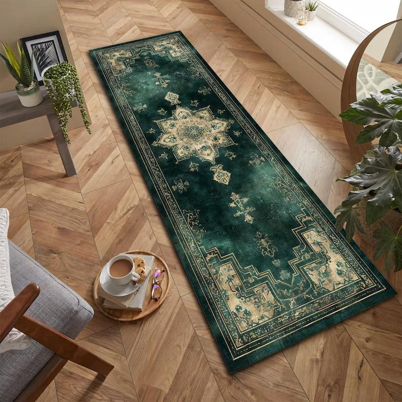 Vintage Floral Medallion Pattern Carpet Mat Rug Non-Slip Elegant Area Rug Home Decoration for Living Room Bedroom Bedroom Decor 40x120cm
Vintage Floral Medallion Pattern Carpet Mat Rug Non-Slip Elegant Area Rug Home Decoration for Living Room Bedroom Bedroom Decor 40x120cm