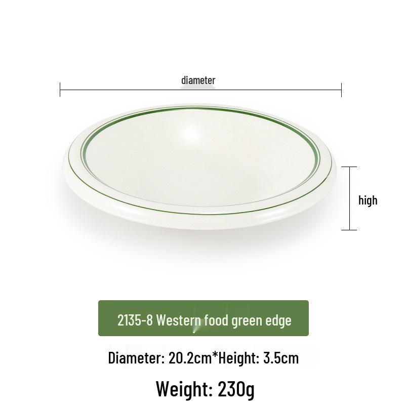 Melamine Round Flanged Plate - Imitation Porcelain Deep Soup Dish for Restaurants and Hotels
Melamine Round Flanged Plate - Imitation Porcelain Deep Soup Dish for Restaurants and Hotels