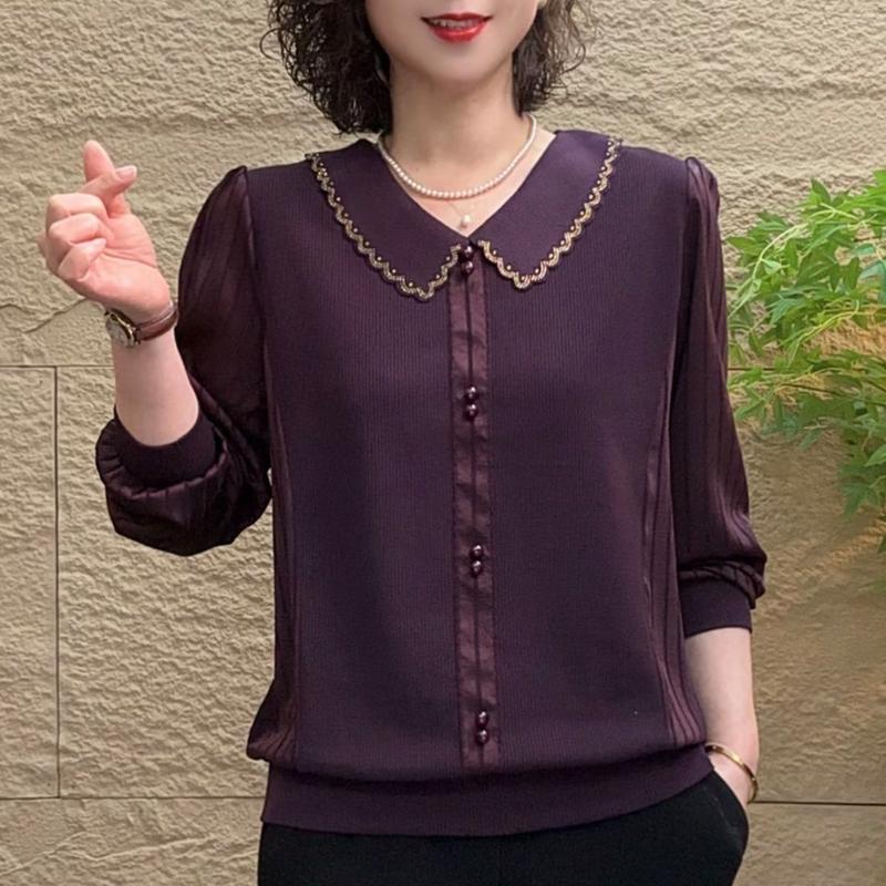 2026 Spring Arrival: Women s Lapel Patchwork Long Sleeve Tee - Age-Reducing, Slimming, Versatile Top for Middle-Aged and Elderly Women. XL for 45-55 kg
2026 Spring Arrival: Women s Lapel Patchwork Long Sleeve Tee - Age-Reducing, Slimming, Versatile Top for Middle-Aged and Elderly Women. XL for 45-55 kg