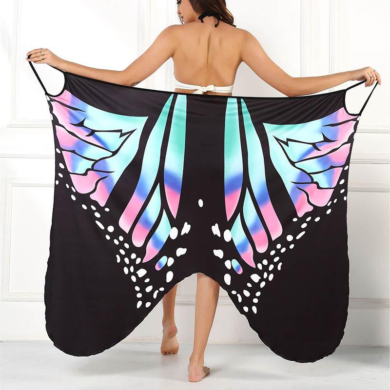 Sexy Butterfly Print Cover Up Swimwear Women Dress Summer Tunic Bikini Bath Sarong Wrap Skirt Swimsuit Elegant Lady Beachwear S
Sexy Butterfly Print Cover Up Swimwear Women Dress Summer Tunic Bikini Bath Sarong Wrap Skirt Swimsuit Elegant Lady Beachwear S