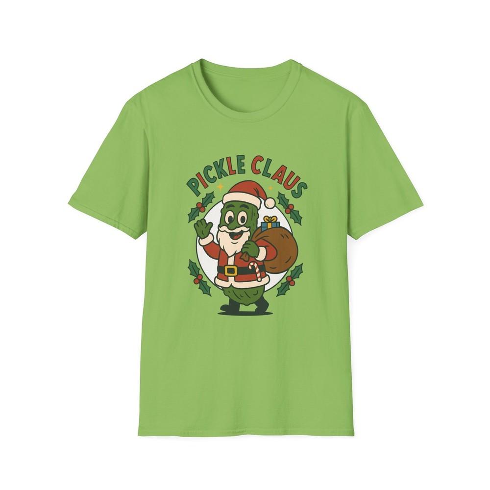 Unisex Softstyle T-Shirt Funny Pickle Santa Holly Wreath Holiday Christmas XL
Unisex Softstyle T-Shirt Funny Pickle Santa Holly Wreath Holiday Christmas XL