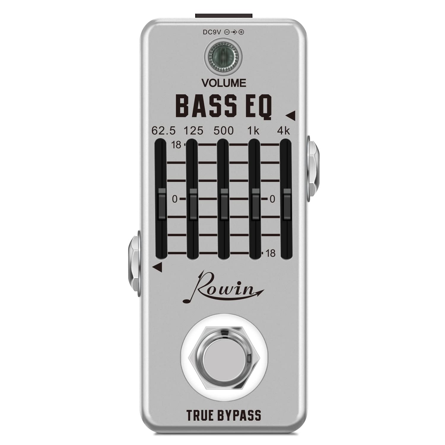 Rowin Bass EQ Five Band Equalizer Bass Effect Pedal for Electric Bass True Bypass Pedal, LEF-317B
Rowin Bass EQ Five Band Equalizer Bass Effect Pedal for Electric Bass True Bypass Pedal, LEF-317B