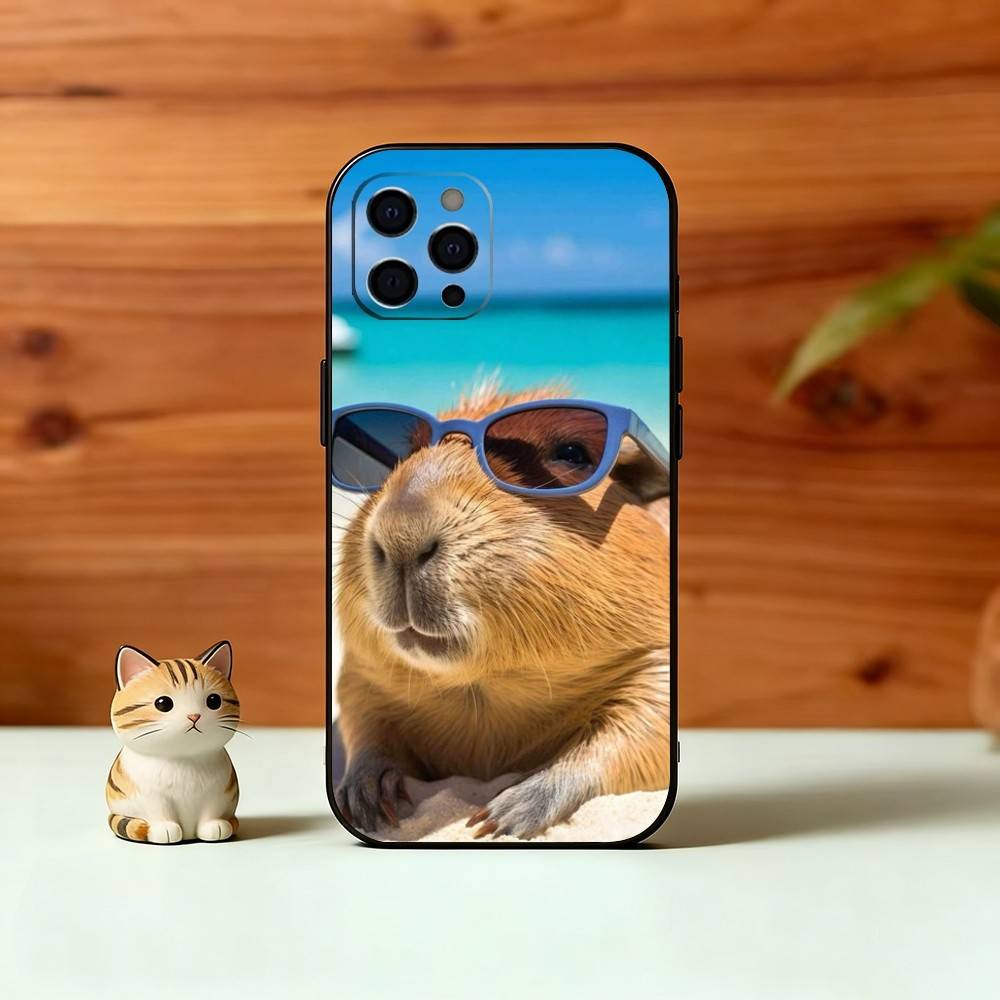 Cute capybara Phone Case For iPhone 17,16,15,14,13,12,11 Plus,Pro Max,XS,Soft Silicone Black Cover iPhone15
Cute capybara Phone Case For iPhone 17,16,15,14,13,12,11 Plus,Pro Max,XS,Soft Silicone Black Cover iPhone15