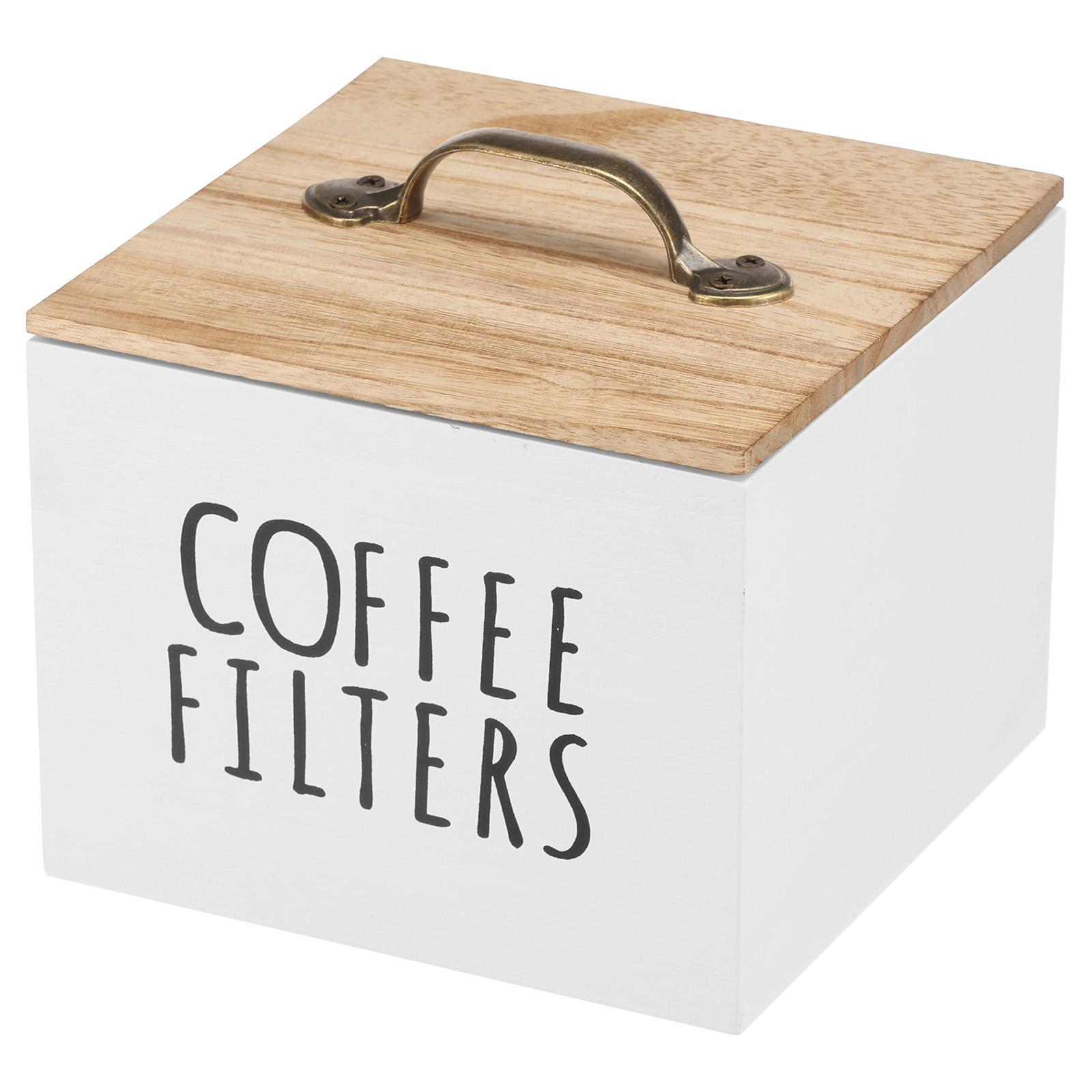 Coffee Filter Holder Wood Coffee Filter Storage Box Container Dispenser with Lid Large Capacity Bar Counter Organizer білий
Coffee Filter Holder Wood Coffee Filter Storage Box Container Dispenser with Lid Large Capacity Bar Counter Organizer білий