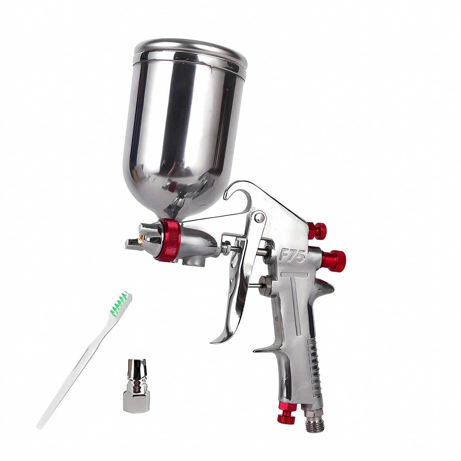 C beilai F-75-G Gravity-Fed Pneumatic Paint Spray Gun with 1.5mm Diameter, 400ml Cup Capacity, Easy Operation, and Improved Performance
C beilai F-75-G Gravity-Fed Pneumatic Paint Spray Gun with 1.5mm Diameter, 400ml Cup Capacity, Easy Operation, and Improved Performance