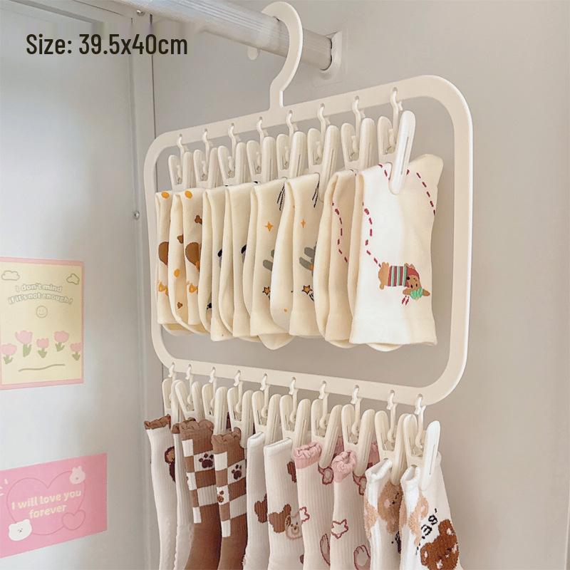 Multi-functional Large Capacity Balcony Wardrobe Drying Rack with Sock Clips for Dorms
Multi-functional Large Capacity Balcony Wardrobe Drying Rack with Sock Clips for Dorms