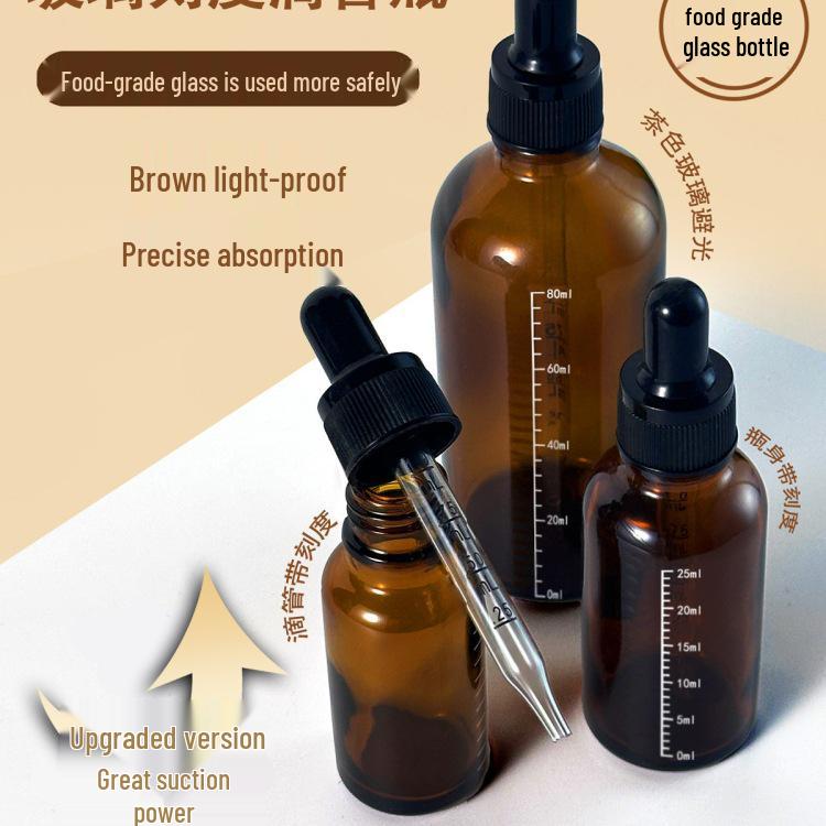 Walnut & Camellia Oil Dropper Bottle for Baby Food & Essential Oils (Food Grade, Measured Scale) 1 pc 5ml Amber, 0.5ml Draw
Walnut & Camellia Oil Dropper Bottle for Baby Food & Essential Oils (Food Grade, Measured Scale) 1 pc 5ml Amber, 0.5ml Draw