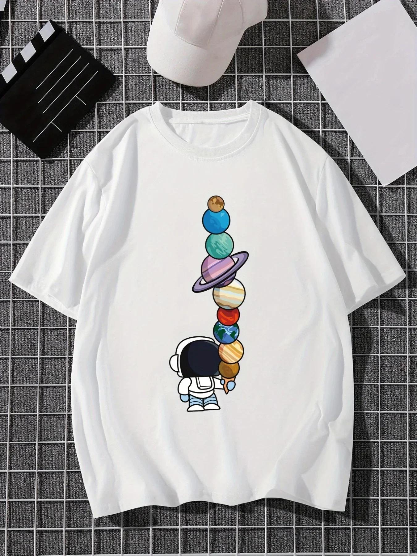 Men s Cartoon Polyester Tee, Astronaut and Planet Print, Best Sale XXXXXL чорний
Men s Cartoon Polyester Tee, Astronaut and Planet Print, Best Sale XXXXXL чорний