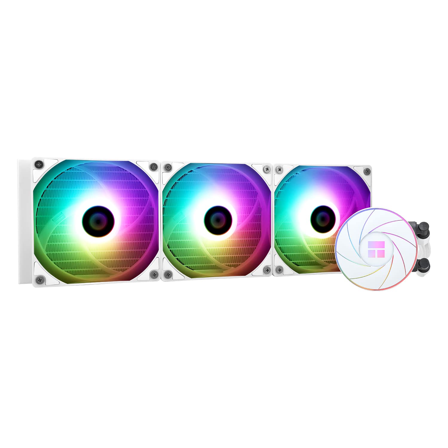 Thermalright AQUA ELITE 360 WHITE ARGB Liquid CPU 360 Cooling Row 120mm PWM Fan x ARGB for INTEL 1700 Cooler, Size, 3, S-FDB Bearing, AMD/AM4/AM5,
Thermalright AQUA ELITE 360 WHITE ARGB Liquid CPU 360 Cooling Row 120mm PWM Fan x ARGB for INTEL 1700 Cooler, Size, 3, S-FDB Bearing, AMD/AM4/AM5,