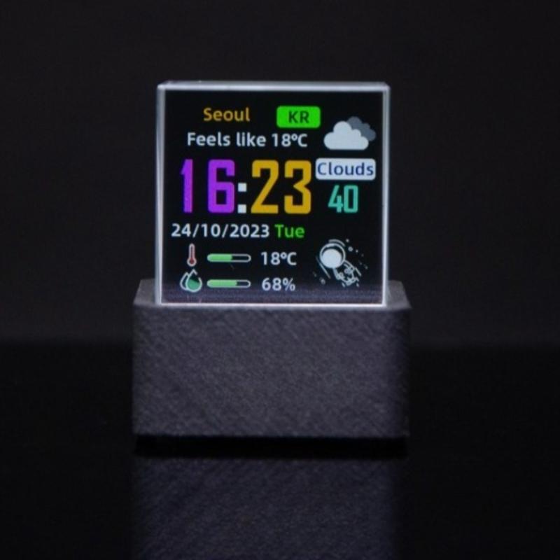 Smart Weather Clock Multi Functional Photo Display Clocks Mini Creative Clock with WIFI Desktop LED Decoration and Accessories чорний
Smart Weather Clock Multi Functional Photo Display Clocks Mini Creative Clock with WIFI Desktop LED Decoration and Accessories чорний
