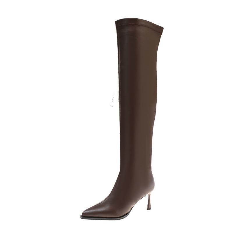 Women Plush Over Knee Boots Black Brown White Chunky Heels Sexy Party Club Lady Pointed Toe Zipper Long Thigh High Boots 35 коричневий
Women Plush Over Knee Boots Black Brown White Chunky Heels Sexy Party Club Lady Pointed Toe Zipper Long Thigh High Boots 35 коричневий