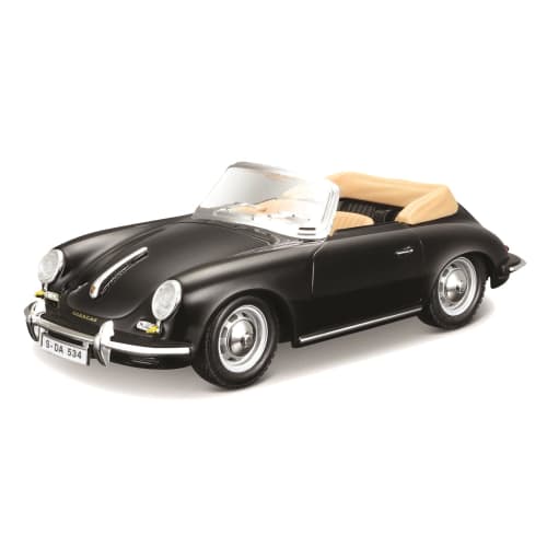 Bburago 1/24 Scale Porsche 356B Cabriolet 1961 Black / Diecast Model Car, Finished Product, 18-22078
Bburago 1/24 Scale Porsche 356B Cabriolet 1961 Black / Diecast Model Car, Finished Product, 18-22078