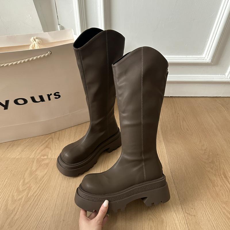 Small thick-soled boots for women 2025 new autumn and winter, but knee-high knight boots piled up, thin boots for children 39 хаки
Small thick-soled boots for women 2025 new autumn and winter, but knee-high knight boots piled up, thin boots for children 39 хаки