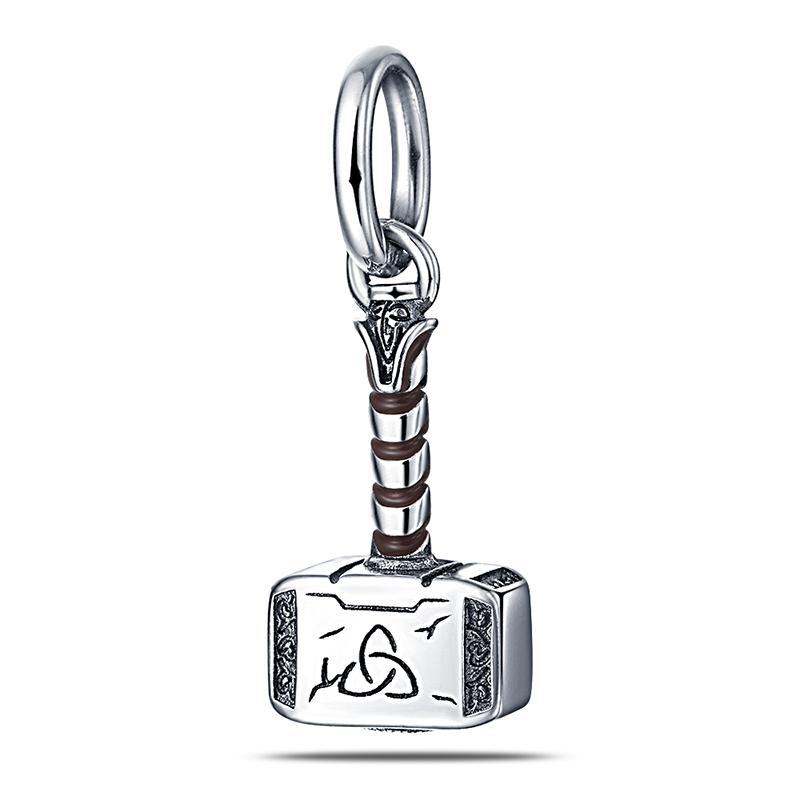 925 Silver Charms Beads DIY Jewelry with Lei Wen Iron Hammer Dangle for Bracelet Necklace Bangle
925 Silver Charms Beads DIY Jewelry with Lei Wen Iron Hammer Dangle for Bracelet Necklace Bangle