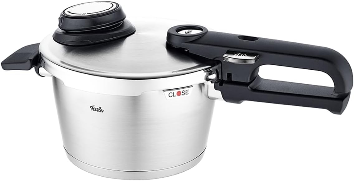 Скороварка Fissler Vitabit Premium Gas, підходить для тиску від 1 до 2, 3 рівнів, виготовлена в Німеччині, японська срібна, 2,5 л, сумісна з вогнем/IH, люди,
Скороварка Fissler Vitabit Premium Gas, підходить для тиску від 1 до 2, 3 рівнів, виготовлена в Німеччині, японська срібна, 2,5 л, сумісна з вогнем/IH, люди,