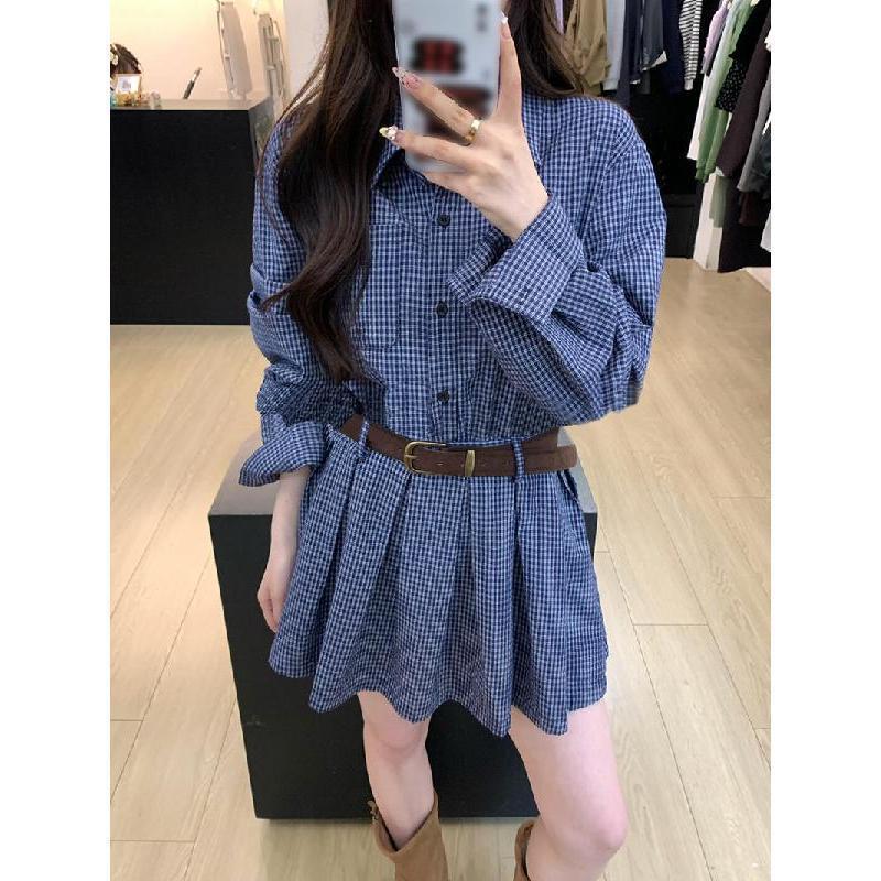 Plus Size Preppy Plaid A-Line Dress - Slimming, Unique Short Skirt and Shirt Dress for Women 2XL (Suggest 140 jin)
Plus Size Preppy Plaid A-Line Dress - Slimming, Unique Short Skirt and Shirt Dress for Women 2XL (Suggest 140 jin)