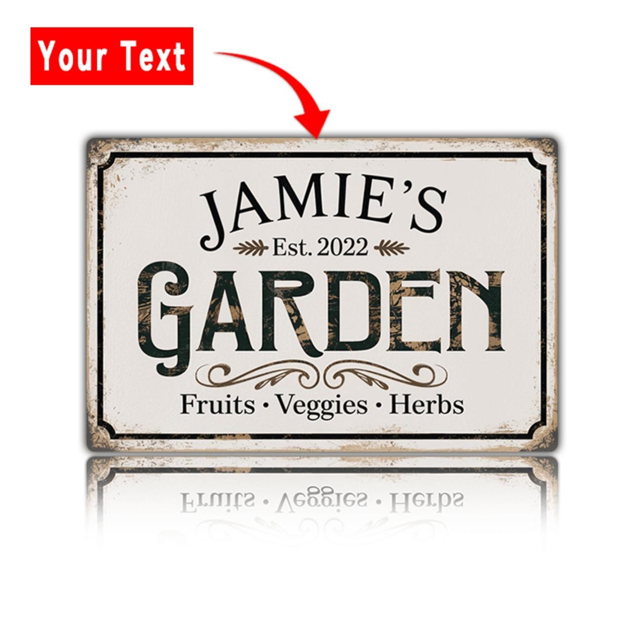 Personalized Custom Text Rustic Tin Sign Veggie Herb Garden Decor Outdoor Patio Wall Art белый
Personalized Custom Text Rustic Tin Sign Veggie Herb Garden Decor Outdoor Patio Wall Art белый