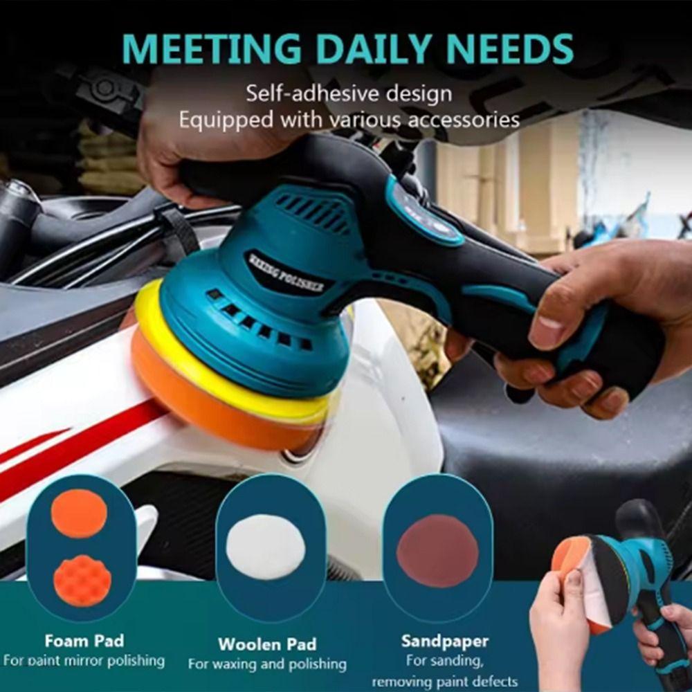 8 Variable Speed Waxing Polishing Machine Rechargeable Electric Polisher Furniture червоний
8 Variable Speed Waxing Polishing Machine Rechargeable Electric Polisher Furniture червоний
