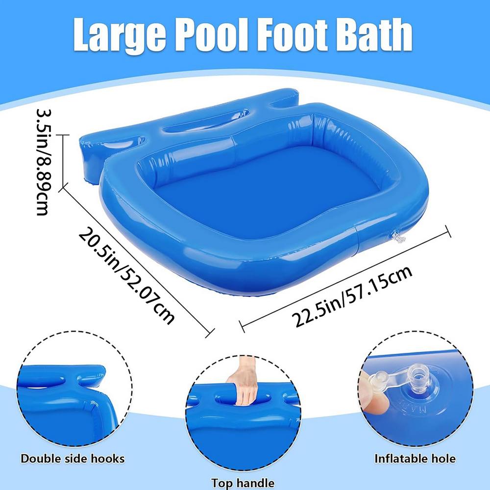 Inflatable Foot Bath Basin For Swimming Pool To Clean Feet Sturdy Portable Versatile Blue Inflatable Basin for Outdoor Spas синій
Inflatable Foot Bath Basin For Swimming Pool To Clean Feet Sturdy Portable Versatile Blue Inflatable Basin for Outdoor Spas синій