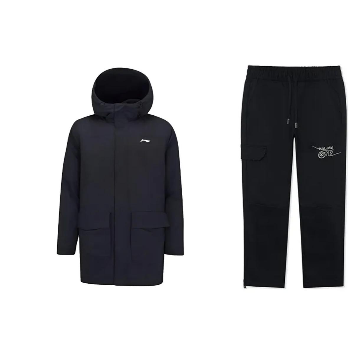 Li Ning Logo Print Hooded Windproof warm Cotton Jacket Comfortable Drawstring Брюки Casual Sports Suit Men suit Black AFDSB87-2+AKXR589-1 S
Li Ning Logo Print Hooded Windproof warm Cotton Jacket Comfortable Drawstring Брюки Casual Sports Suit Men suit Black AFDSB87-2+AKXR589-1 S