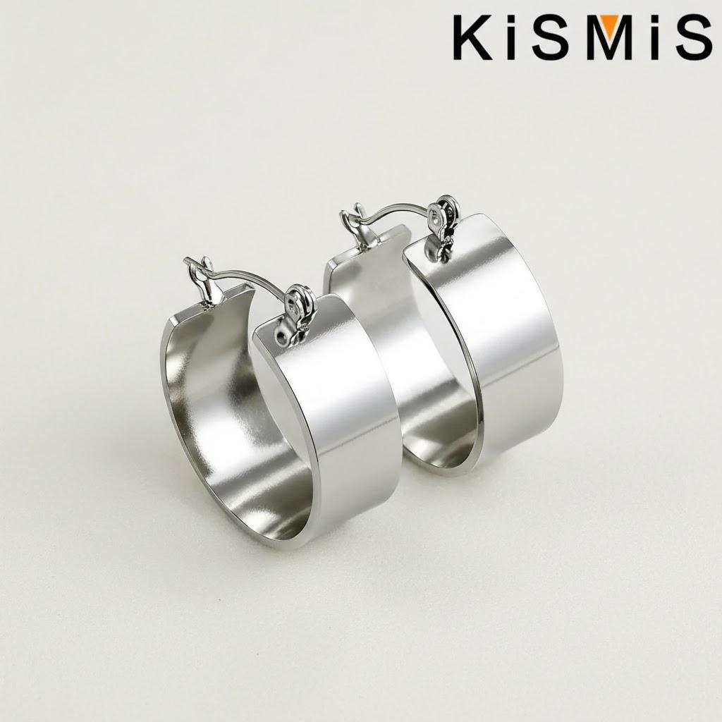 Stainless Steel Hoop Earrings for Women Classic Smooth Circle Design Gold Buckle Jewelry Accessories срібний
Stainless Steel Hoop Earrings for Women Classic Smooth Circle Design Gold Buckle Jewelry Accessories срібний