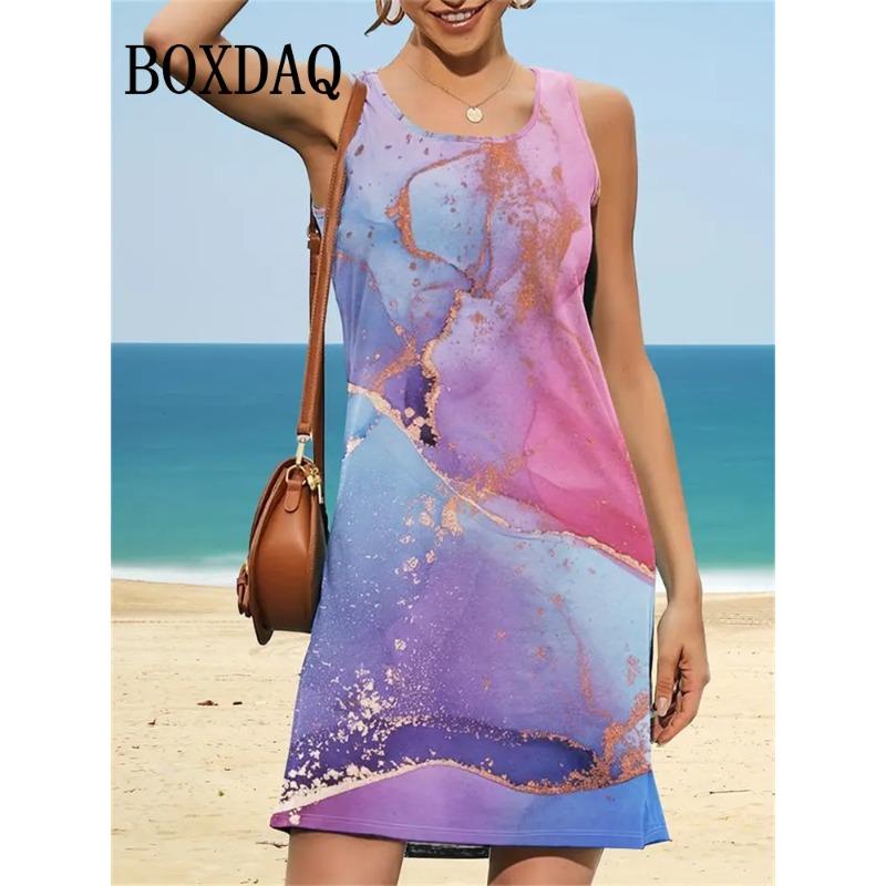 2025 Summer Printed Dresses Women s Boho Daywear Fashion Sleeveless Holiday Gowns Casual O Neck Party Vests Plus Size Dresses L
2025 Summer Printed Dresses Women s Boho Daywear Fashion Sleeveless Holiday Gowns Casual O Neck Party Vests Plus Size Dresses L