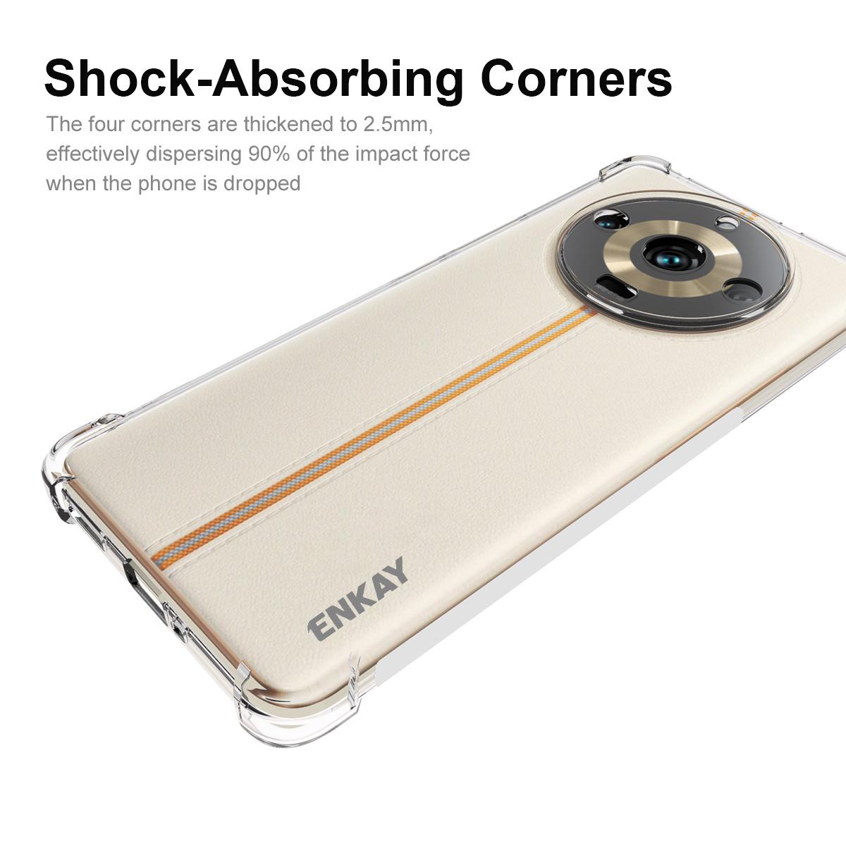 ENKAY HAT PRINCE For Realme 11 Pro+ 5G/11 Pro 5G Thickened Corners Clear Smartphone Shell TPU Case Anti-slip Strip Edge Cover A
ENKAY HAT PRINCE For Realme 11 Pro+ 5G/11 Pro 5G Thickened Corners Clear Smartphone Shell TPU Case Anti-slip Strip Edge Cover A
