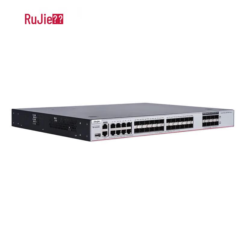 Ruijie RG-S5750C 24-Port Gigabit SFP/8-Port GE/8-Port 10G SFP+ Layer 3 Managed Core Switch with Dual Power
Ruijie RG-S5750C 24-Port Gigabit SFP/8-Port GE/8-Port 10G SFP+ Layer 3 Managed Core Switch with Dual Power
